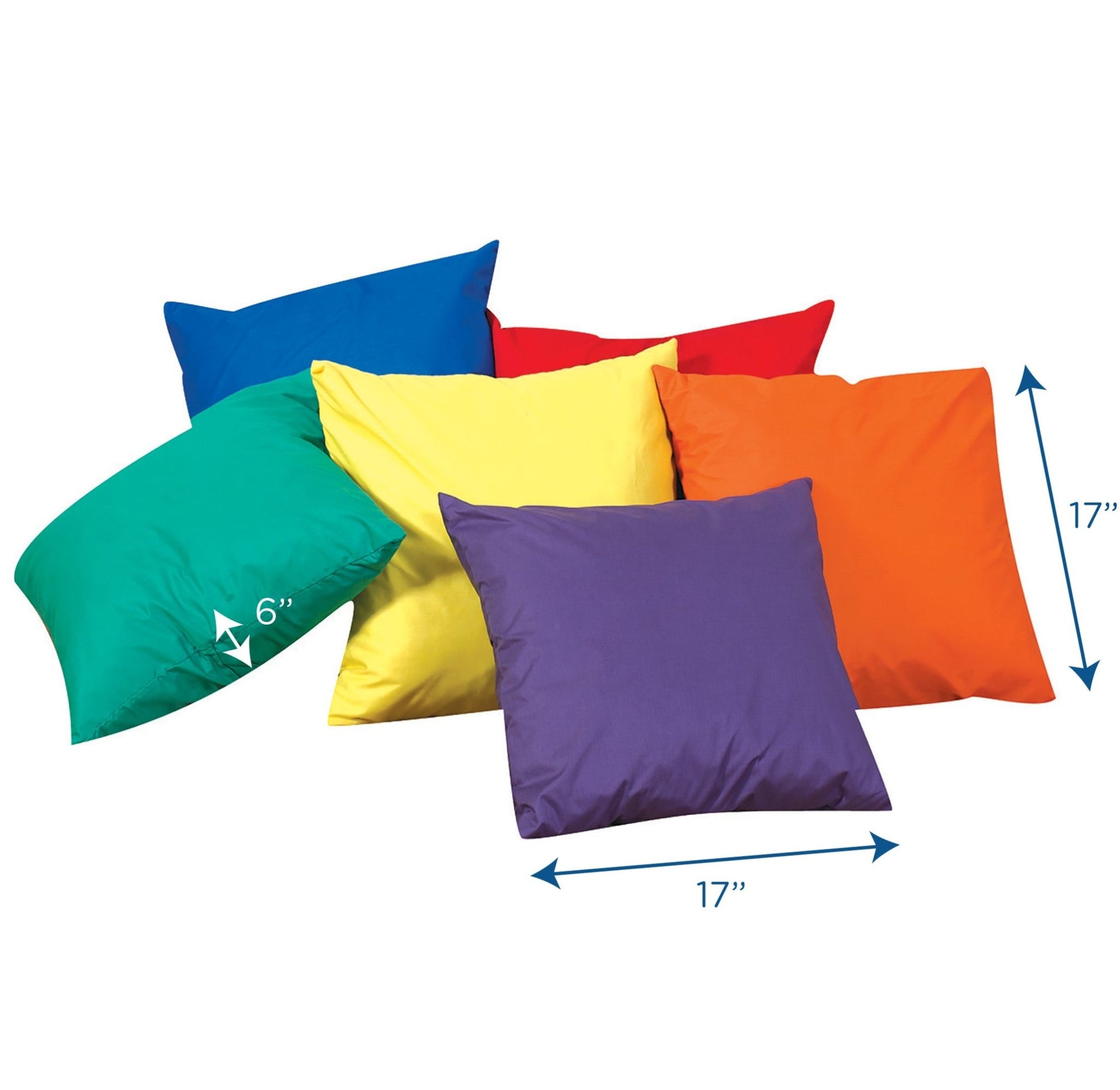 Children's Factory 17" Cozy Pillows - Set of 6 - SchoolOutlet