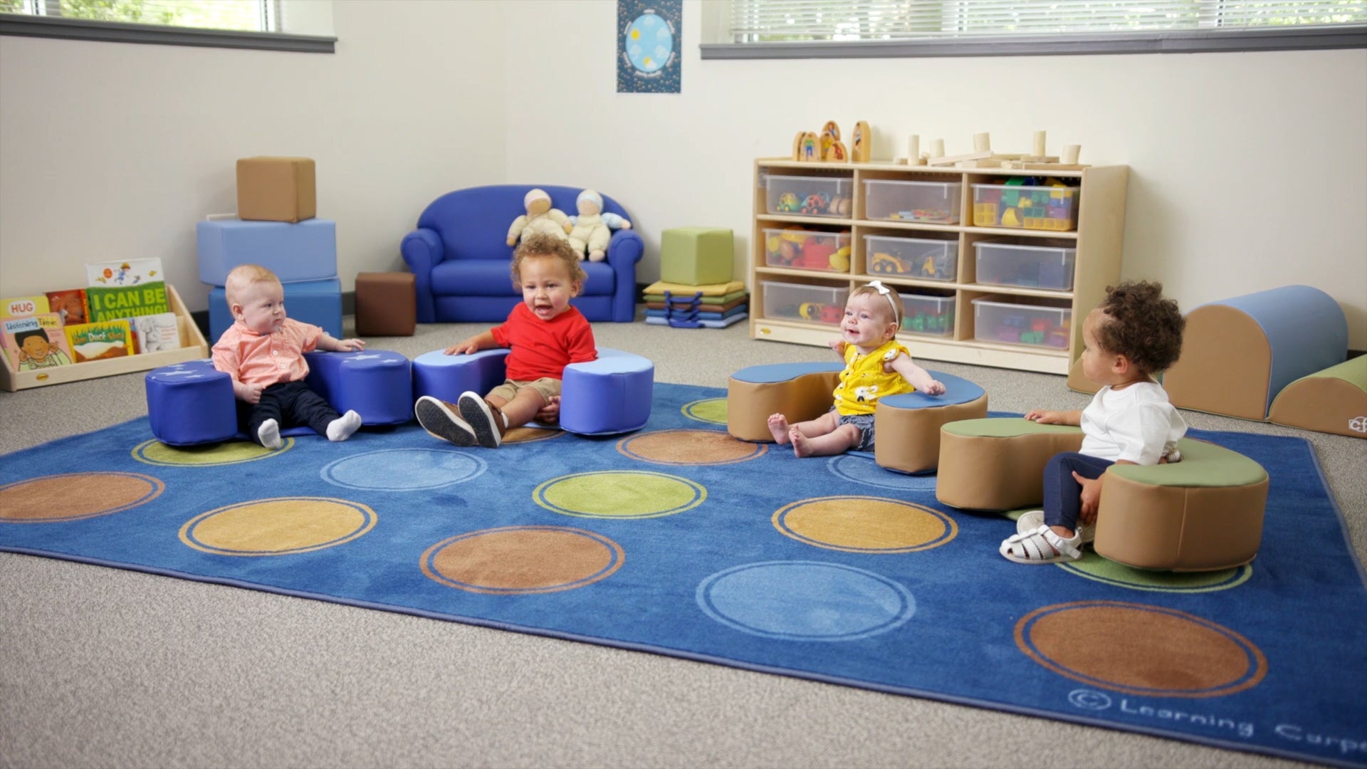 Children's Factory Sit Me Up - Blue Stars - SchoolOutlet
