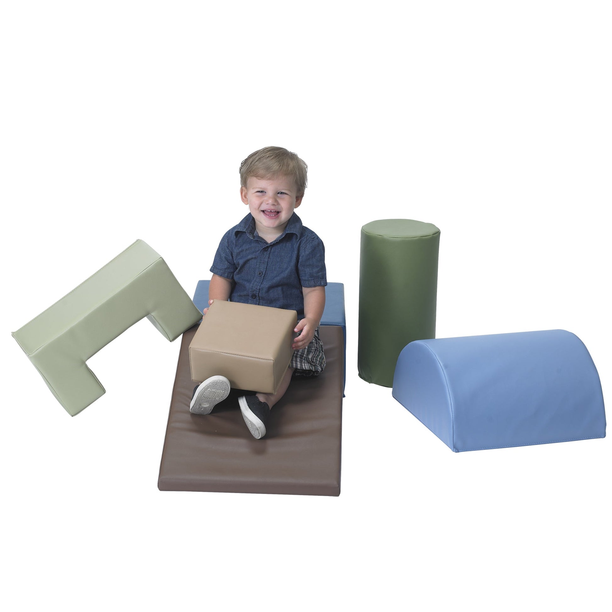 Children's Factory Climb and Play 6 Piece Play Set - Woodland (CF805-169) - SchoolOutlet