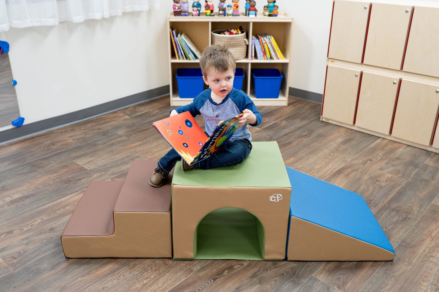 Children's Factory Tunnel Climber - Woodland (CF805-172) - SchoolOutlet