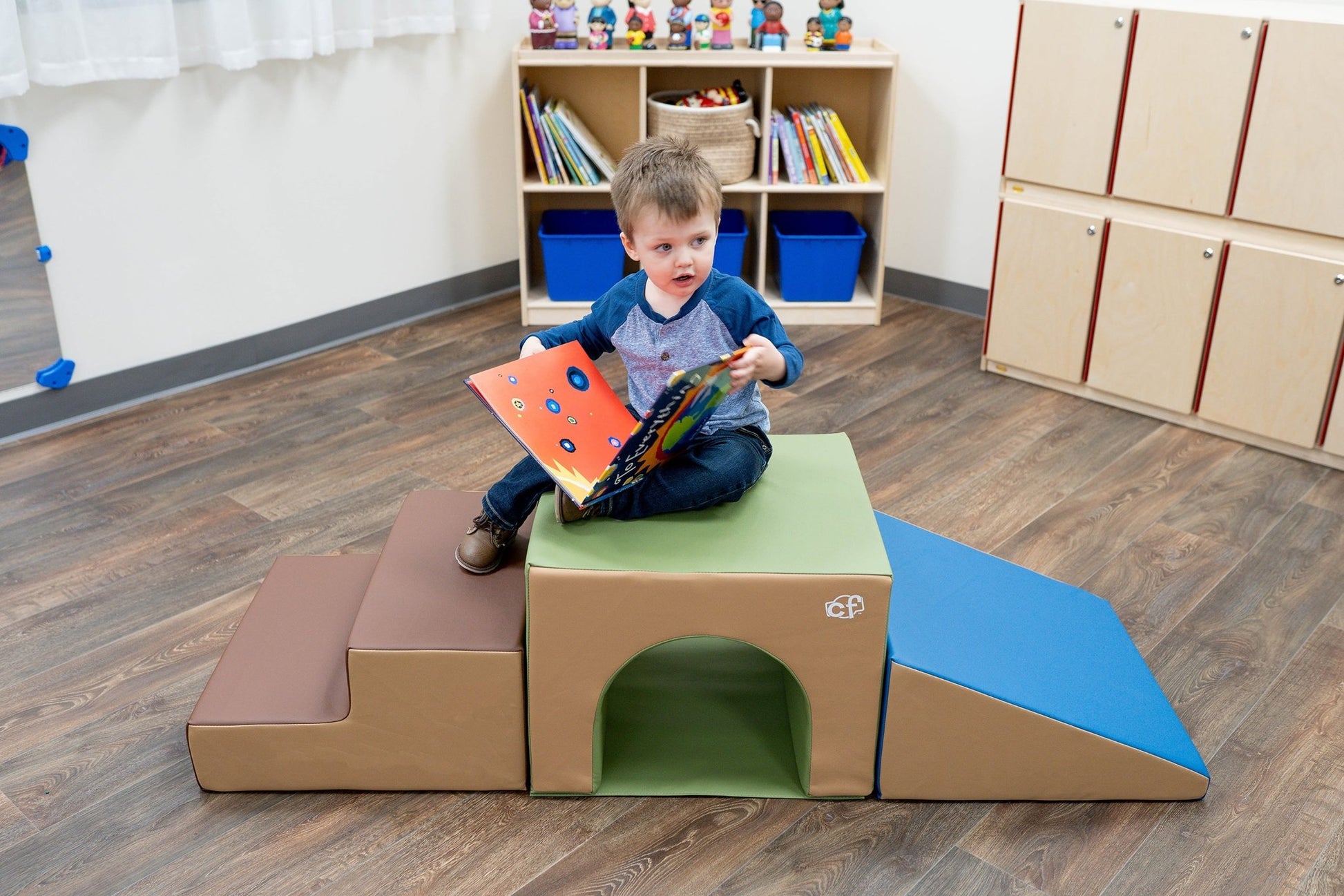 Children's Factory Tunnel Climber - Woodland (CF805-172) - SchoolOutlet
