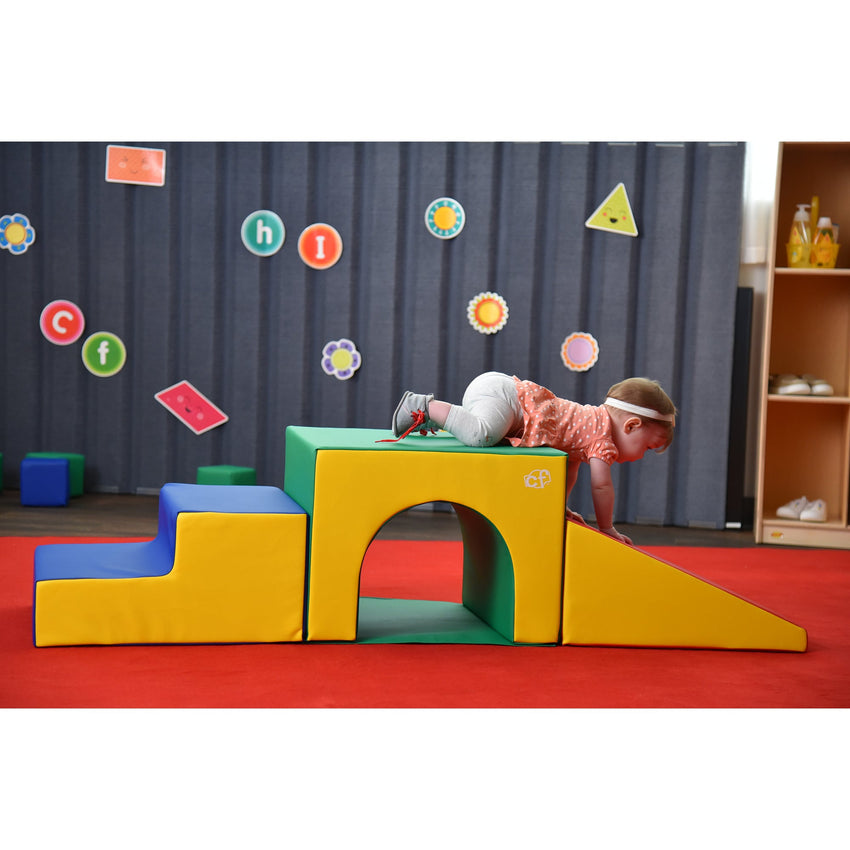 Children's Factory Tunnel Climber - Rainbow (CF805-173) - SchoolOutlet