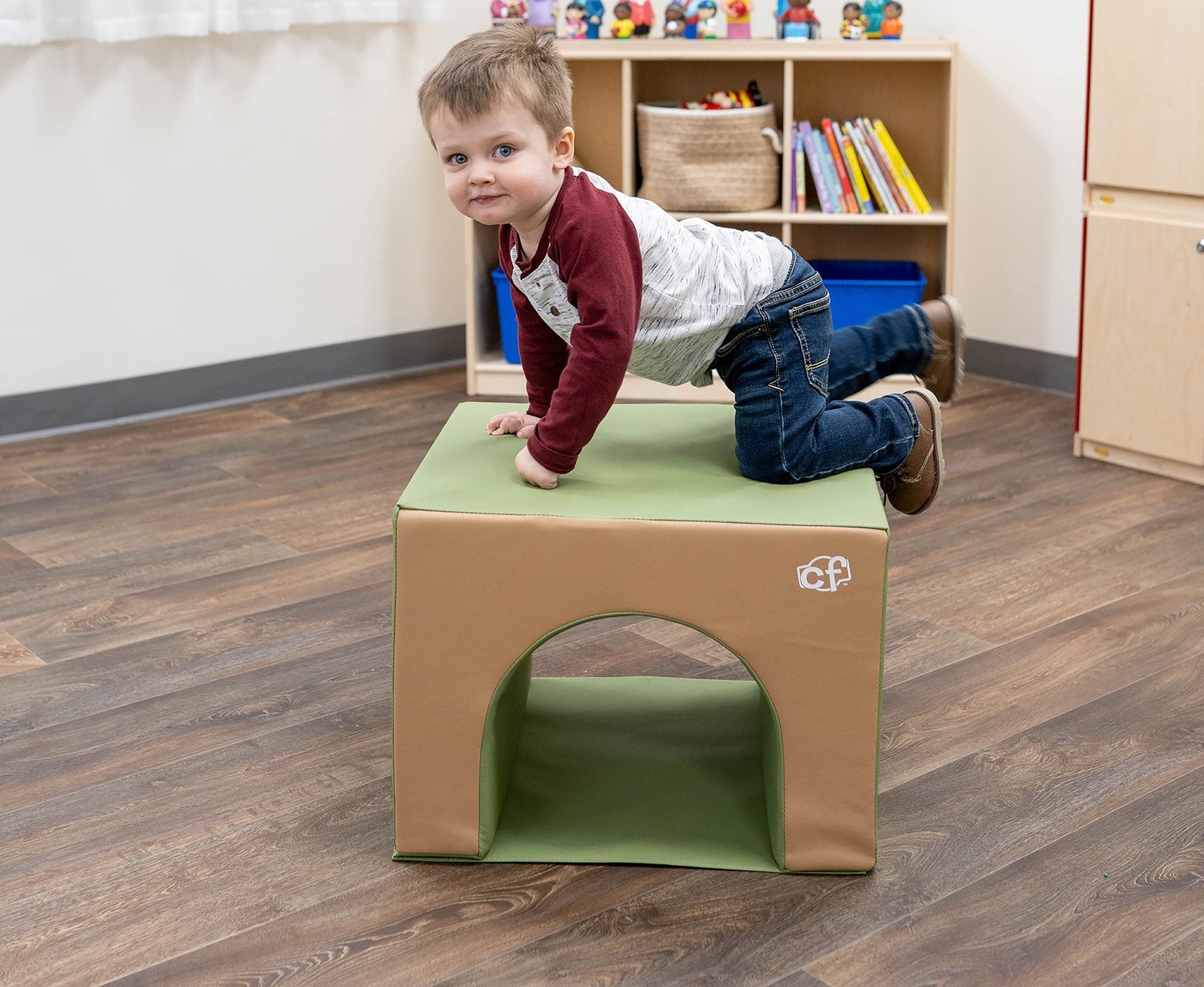 Children's Factory Crawl Through Tunnel - Woodland Colors (CF805 - 181) - SchoolOutlet