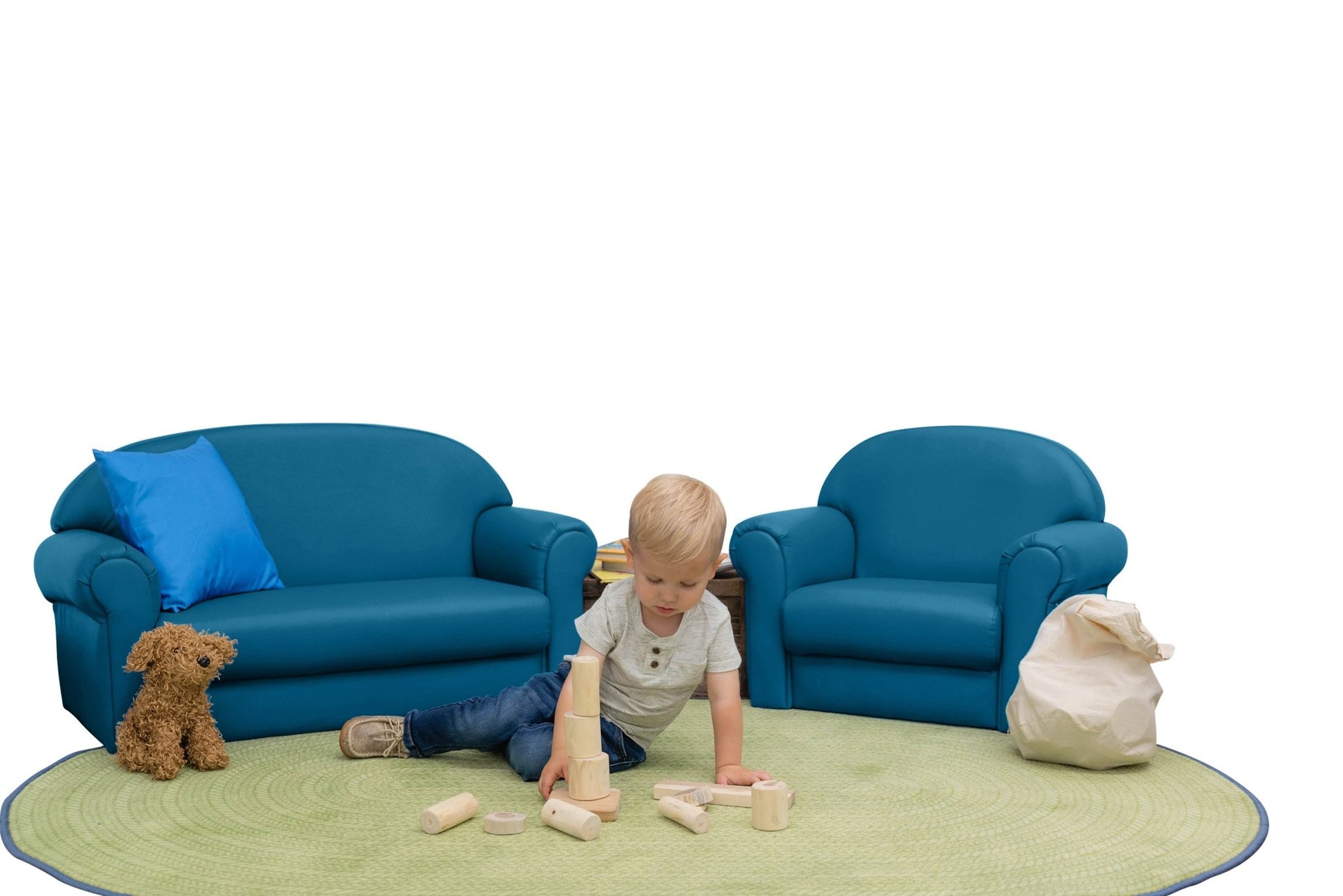 Children's Factory As We Grow Chair with Black Legs - Deep Water (CF805 - 195) - SchoolOutlet