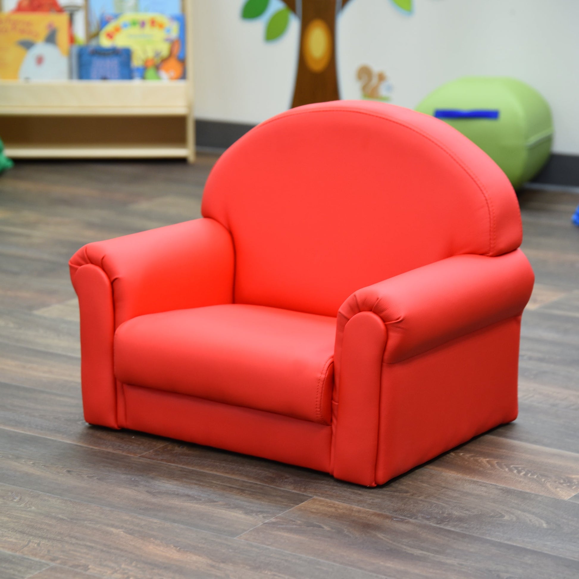 Children's Factory As We Grow Chair with Black Legs - Red (CF805 - 196) - SchoolOutlet