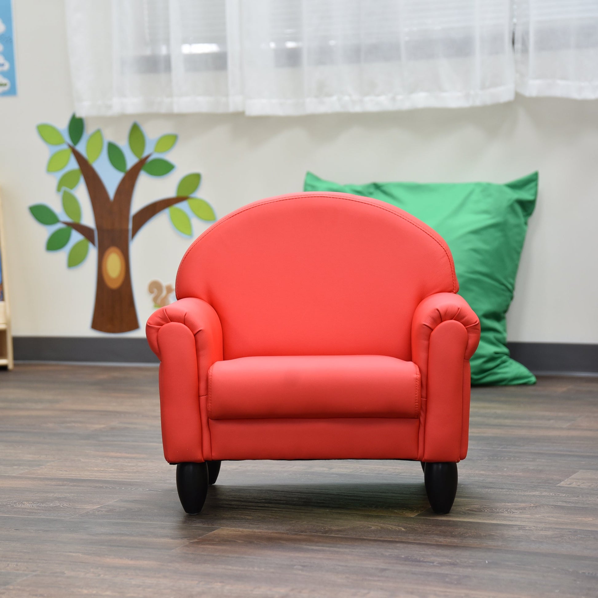 Children's Factory As We Grow Chair with Black Legs - Red (CF805 - 196) - SchoolOutlet