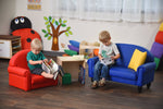Children's Factory As We Grow Chair with Black Legs - Red (CF805 - 196) - SchoolOutlet