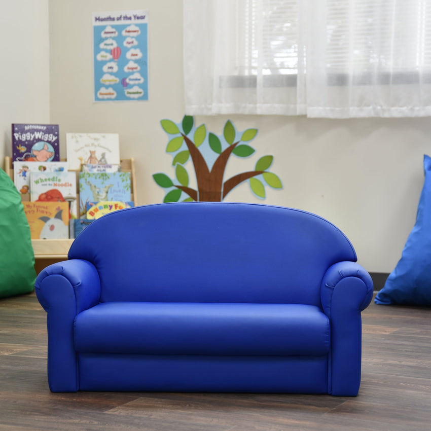 Children's Factory As We Grow Sofa with Black Legs - Blue (CF805 - 197) - SchoolOutlet