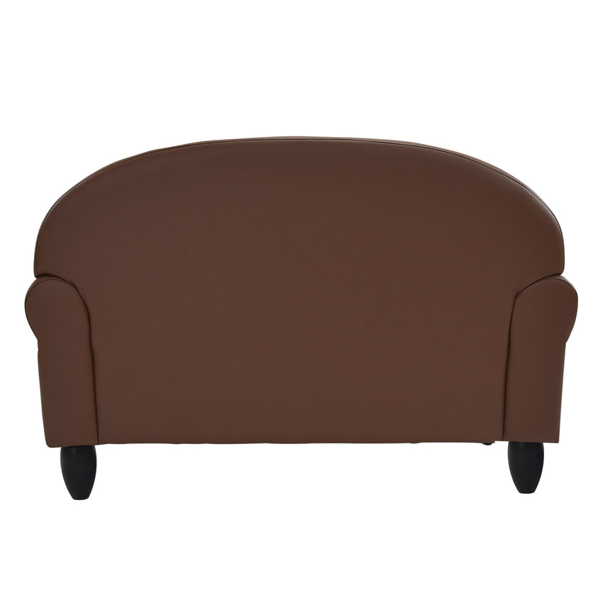 Children's Factory As We Grow Sofa with Black Legs - Walnut (CF805 - 199) - SchoolOutlet