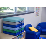 Children's Factory Square Floor Cushions - Set of 6 - Contemporary (CF805 - 208) - SchoolOutlet