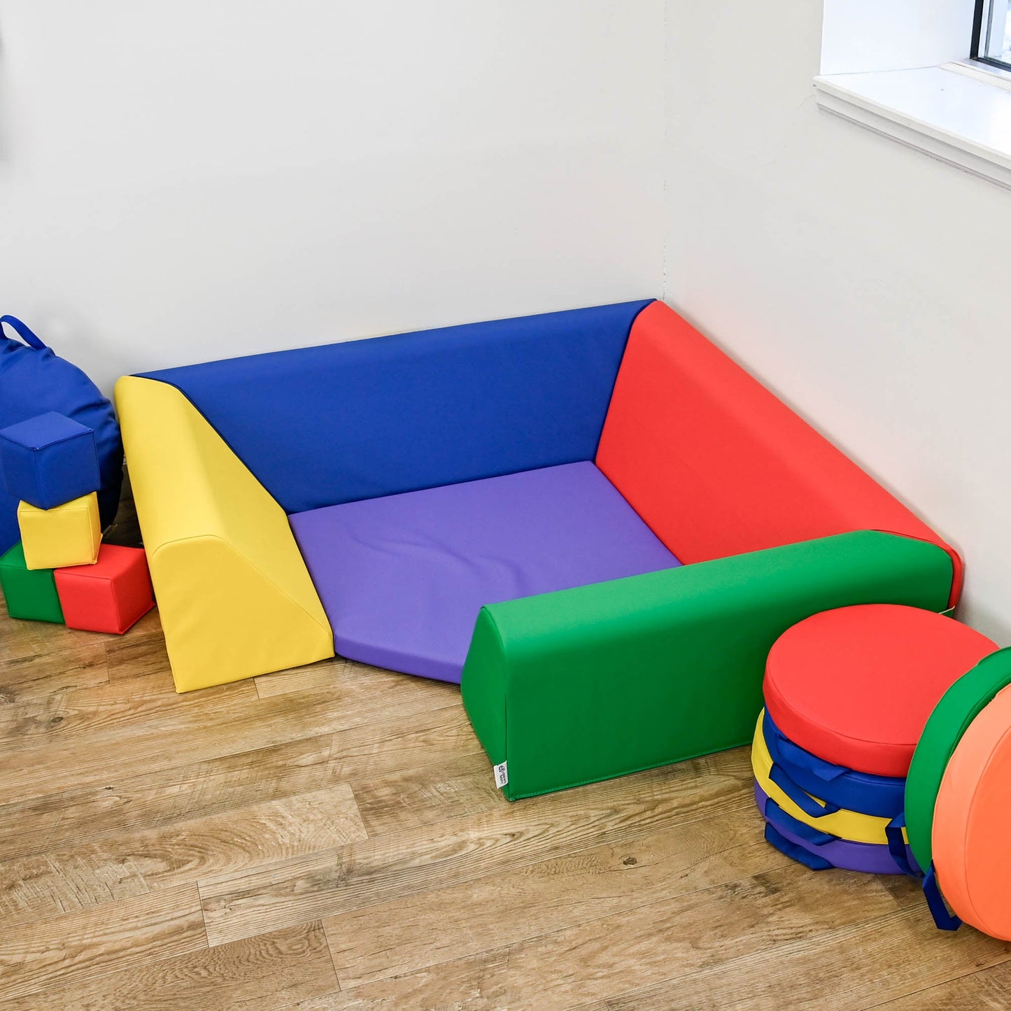 Children's Factory Round Floor Cushions - Set of 6 - SchoolOutlet
