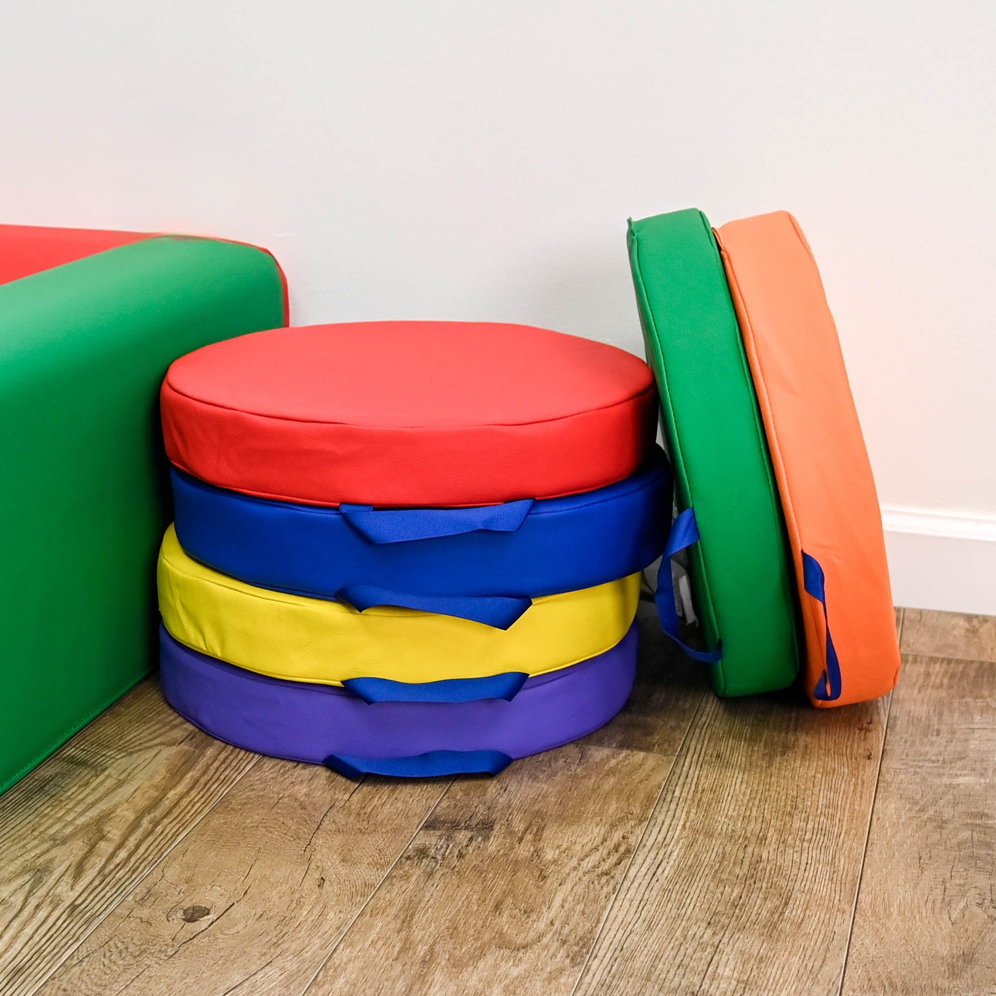 Children's Factory Round Floor Cushions - Set of 6 - SchoolOutlet