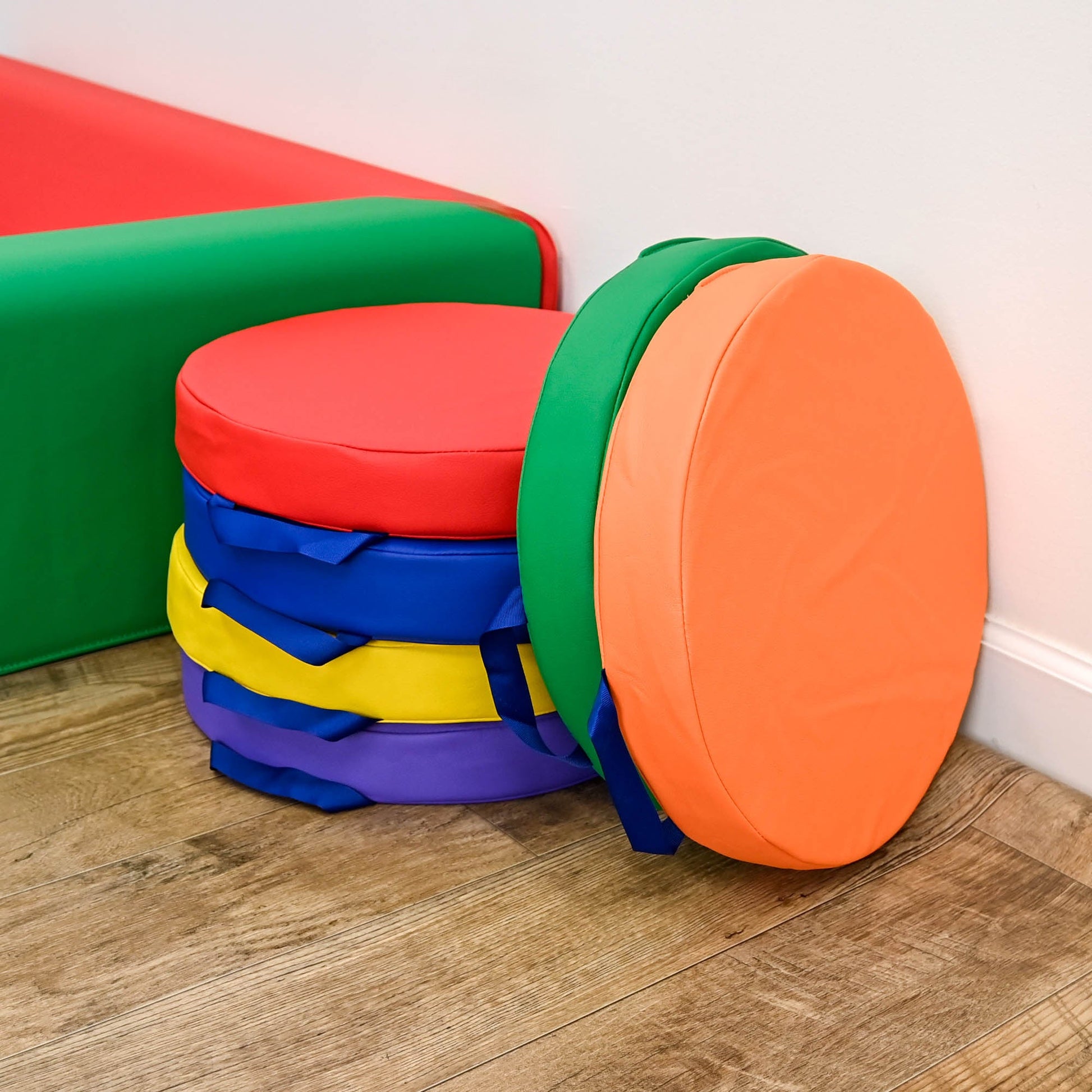 Children's Factory Round Floor Cushions - Set of 6 - SchoolOutlet