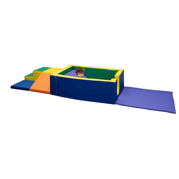 Children's Factory Il Divano Whatsit 2-in-1 - Trasformabile In 2 Poltrone, Schiuma, Rivestimento Lavabile, Grey - 2