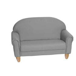 Children's Factory As We Grow Sofa with Natural Legs - Gray (CF805-314)