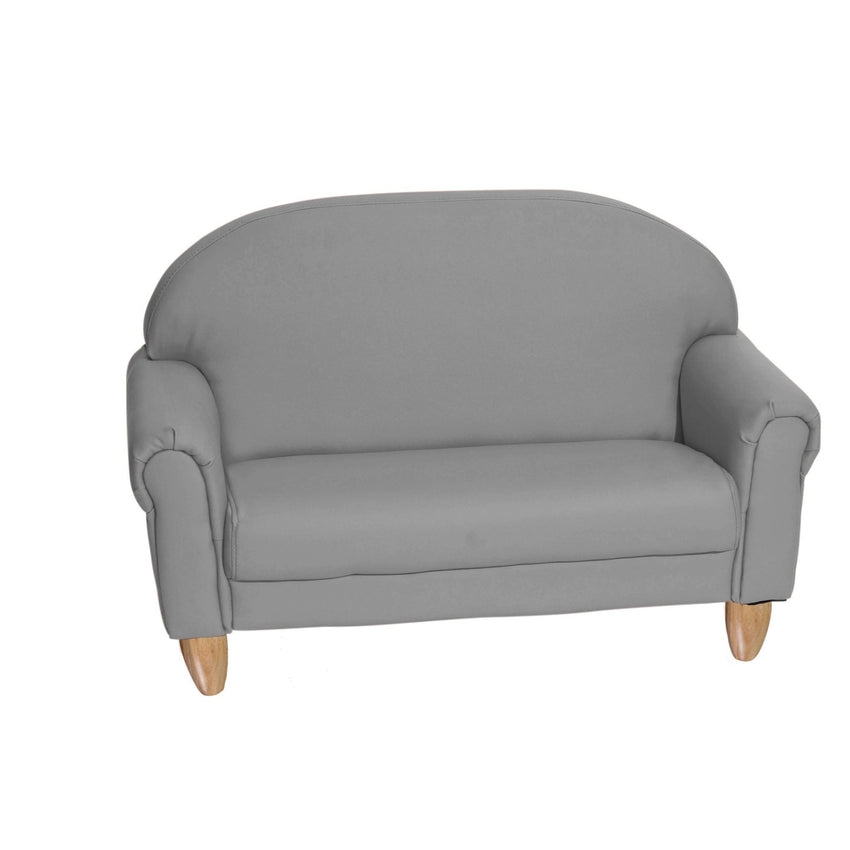 Children's Factory As We Grow Sofa with Natural Legs - Gray (CF805 - 314) - SchoolOutlet