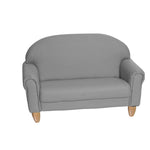 Children's Factory As We Grow Sofa with Natural Legs - Gray (CF805 - 314) - SchoolOutlet