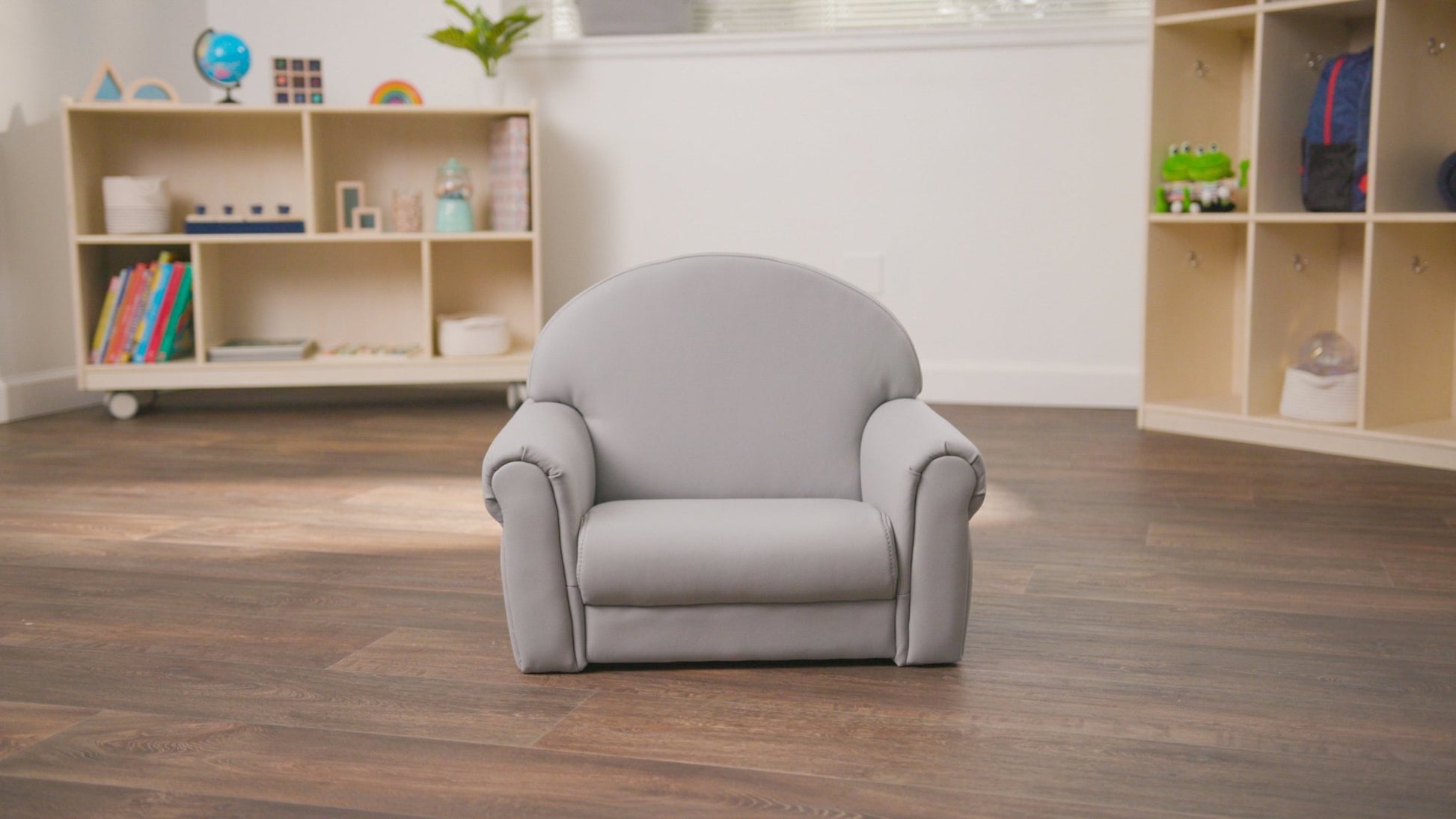 Children's Factory As We Grow Chair with Natural Legs - Walnut (CF805 - 315) - SchoolOutlet