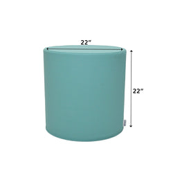 Children's Factory Ottoman - 22" Diameter x 22" H - Tranquility
