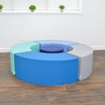 Children's Factory 5 Piece Curve Seating - Tranquility - SchoolOutlet