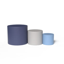 Children's Factory Ottoman Trio - Tranquility - Navy (CF805-327TRQ)