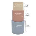 Children's Factory Ottoman Trio (CF805 - 3XX - T) - SchoolOutlet