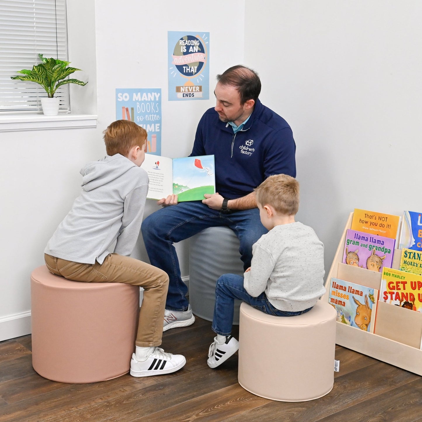 Children's Factory Ottoman Trio (CF805 - 3XX - T) - SchoolOutlet