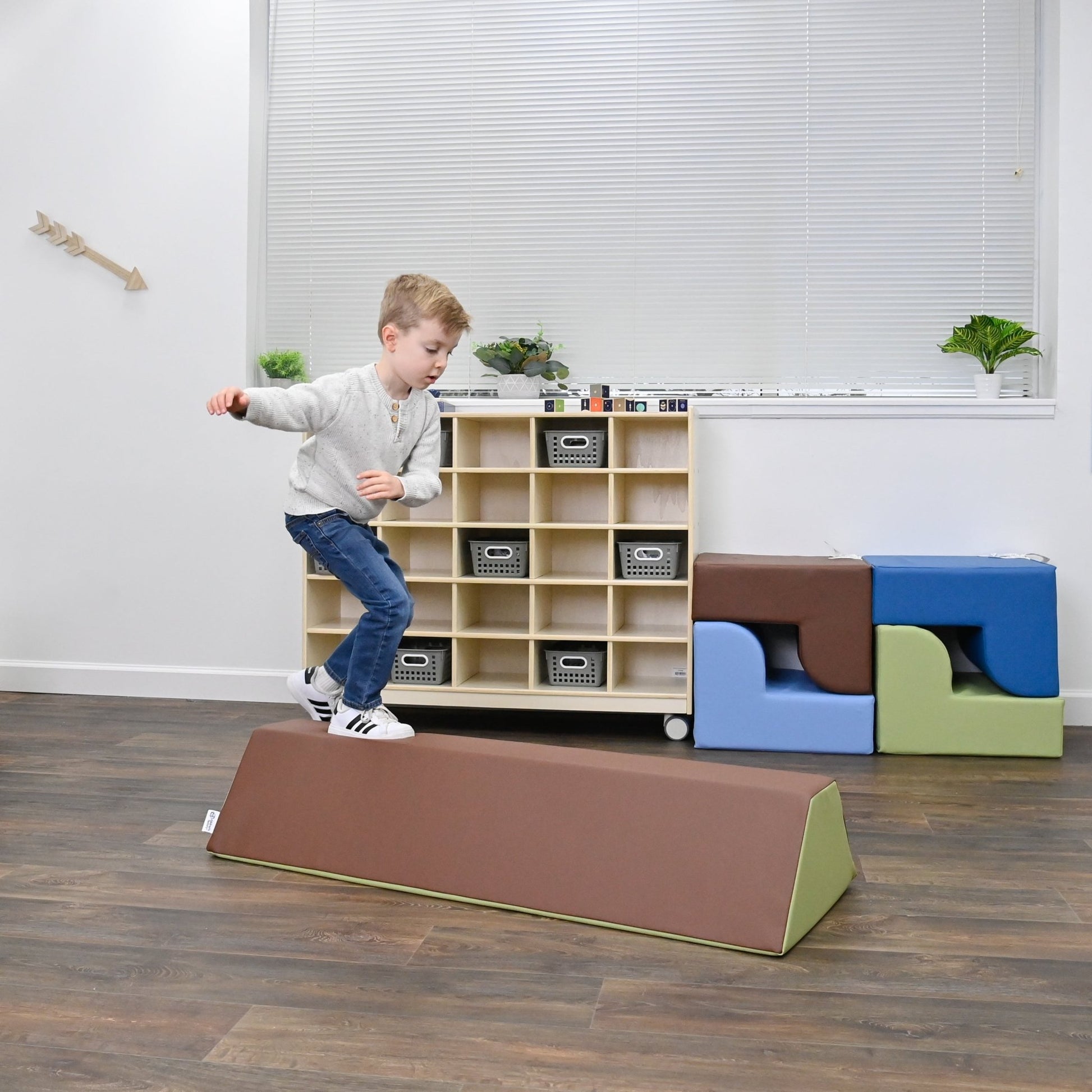 Children's Factory Soft Balance Beam - Woodland (CF805-348) - SchoolOutlet
