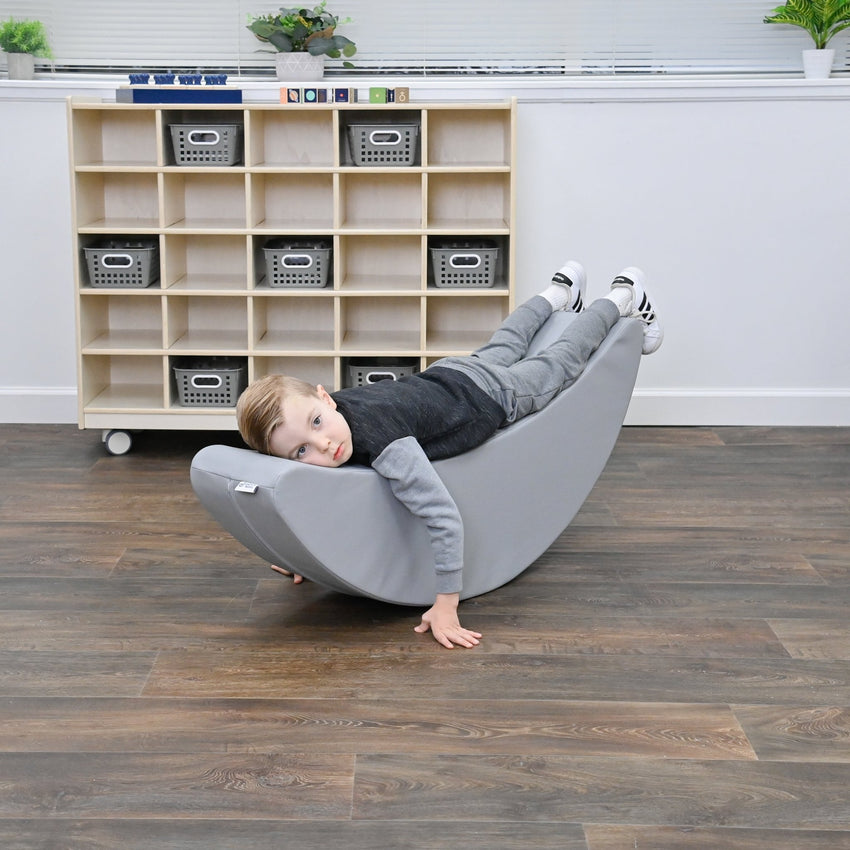 Children's Factory Happy Rocker - Gray (CF805-353) - SchoolOutlet