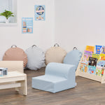 Children's Factory 18×18 Mini Round Pouf with Handle - Set of 2 (CF805 - 3XX) - SchoolOutlet