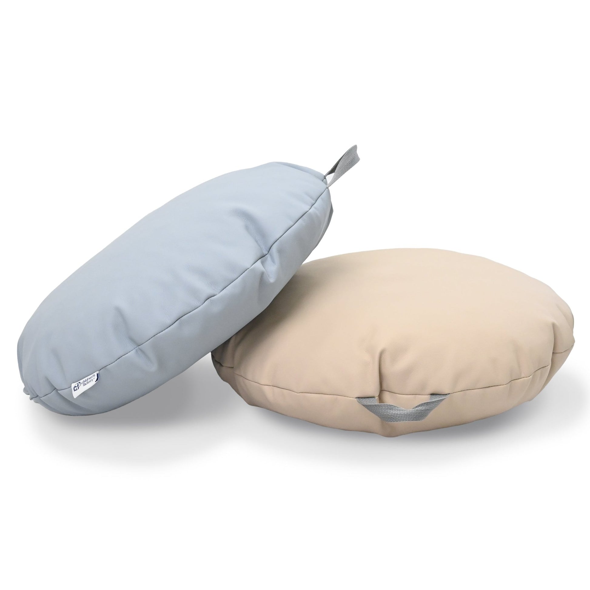 Children's Factory 18" Mini Round Pouf with Handle - Set of 2 - SchoolOutlet
