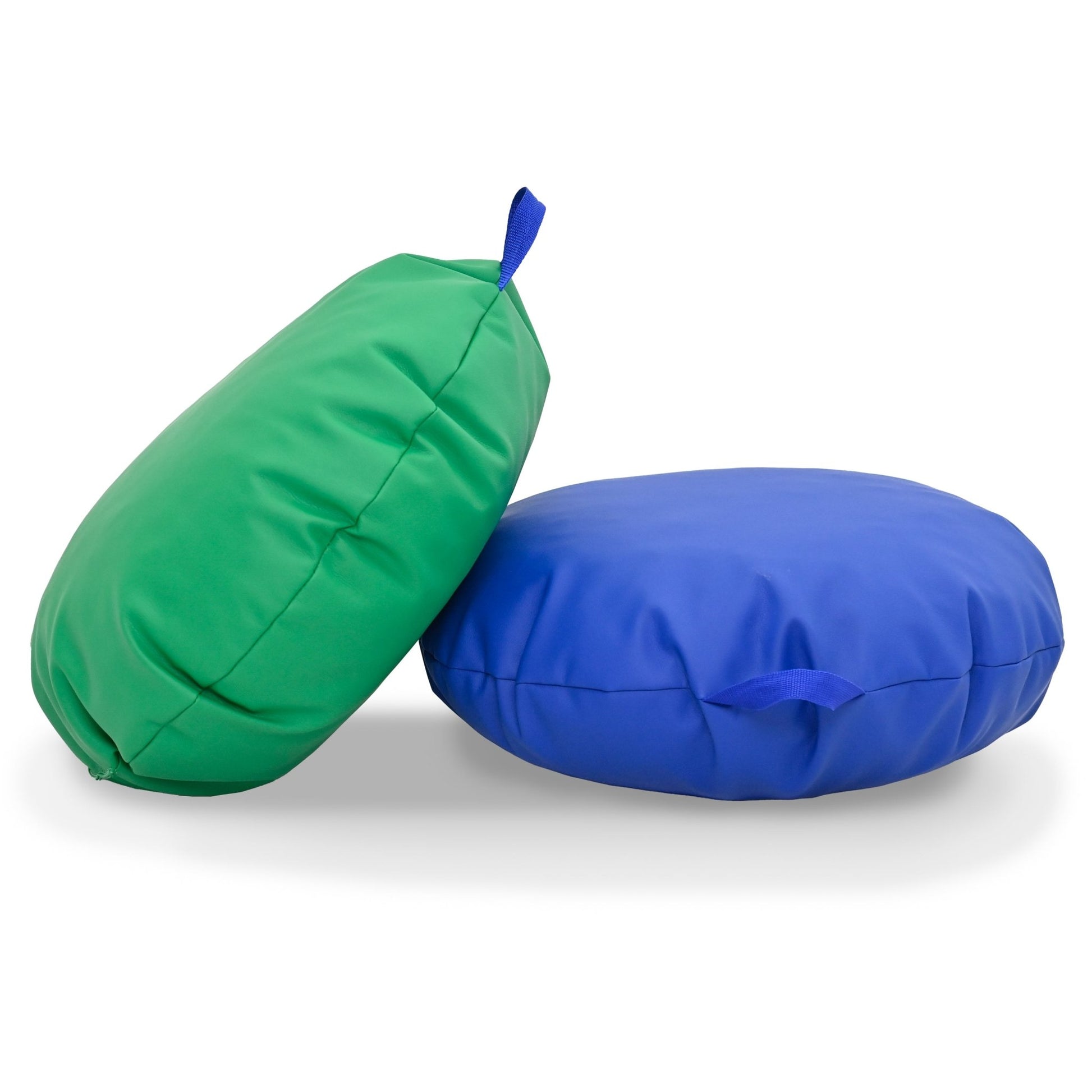 Children's Factory 18×18 Mini Round Pouf with Handle - Set of 2 (CF805 - 3XX) - SchoolOutlet