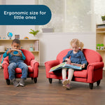 Children's Factory As We Grow Chair & Sofa Set with Black Legs - Red (CF805 - 371) - SchoolOutlet