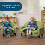 Children's Factory As We Grow Chair & Sofa Set with Black Legs - Sage (CF805 - 372) - SchoolOutlet