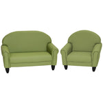 Children's Factory As We Grow Chair & Sofa Set with Black Legs - Sage (CF805 - 372) - SchoolOutlet