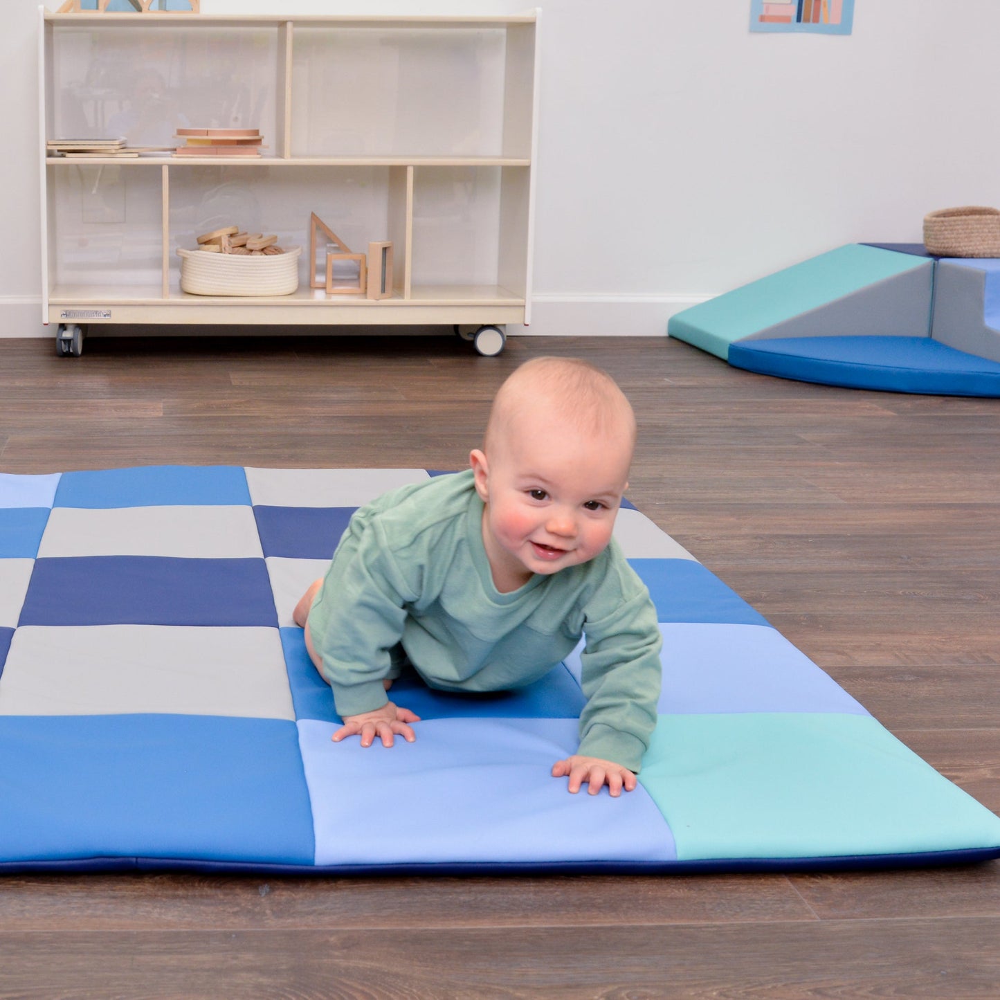 Children's Factory Patchwork Mat - Tranquility (CF805 - 379) - SchoolOutlet