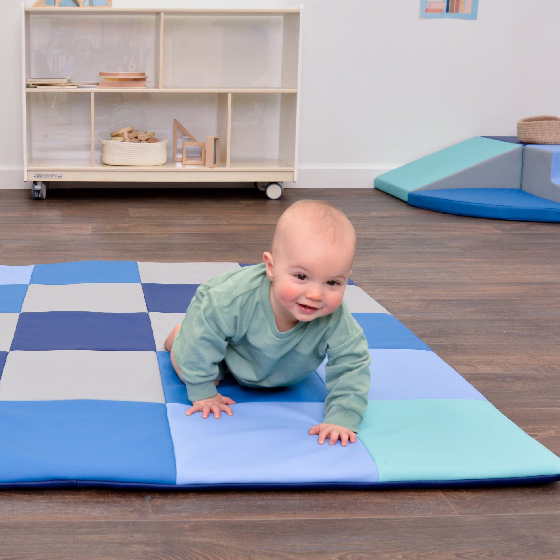 Children's Factory Patchwork Mat - Tranquility (CF805 - 379) - SchoolOutlet