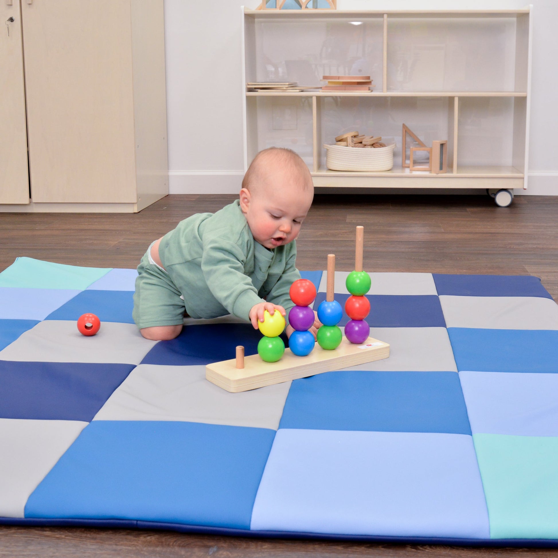 Children's Factory Patchwork Mat - Tranquility (CF805 - 379) - SchoolOutlet