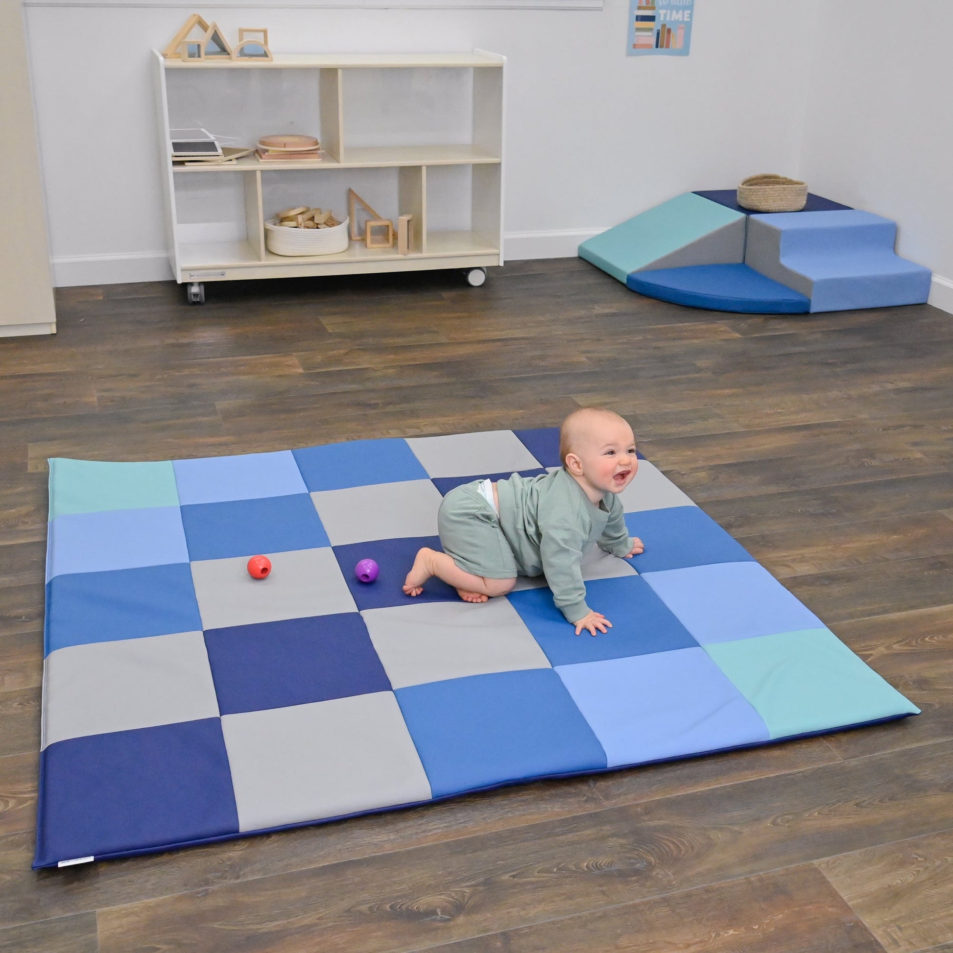 Children's Factory Patchwork Mat - Tranquility (CF805 - 379) - SchoolOutlet