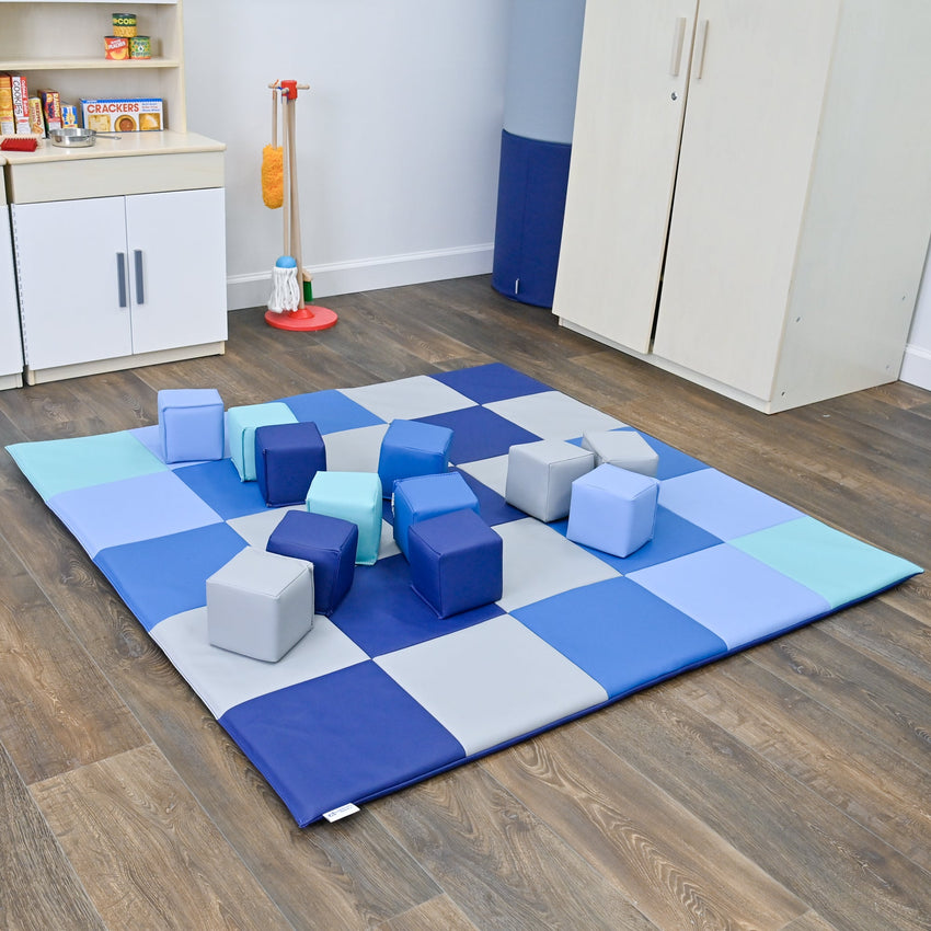 Children's Factory Toddler Baby Blocks - Set of 12 - Tranquility (CF805 - 380) - SchoolOutlet