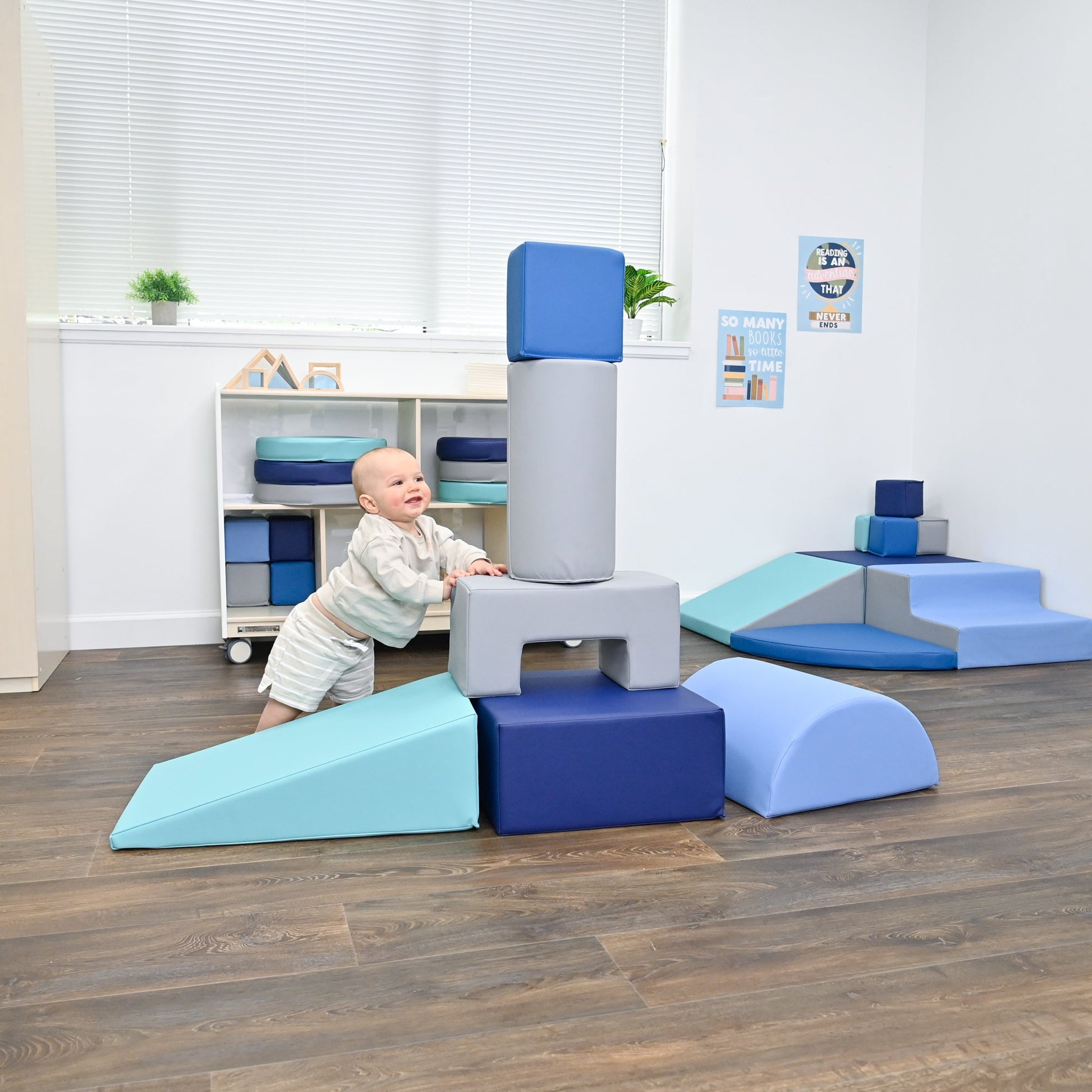 Children's Factory Climb and Play 6 Piece Set - Tranquility (CF805 - 381) - SchoolOutlet