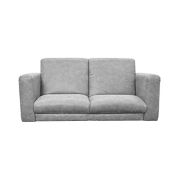 Children's Factory As We Grow Modern Sofa Leather Gray with Walnut Legs - Distressed Gray (CF805-416)