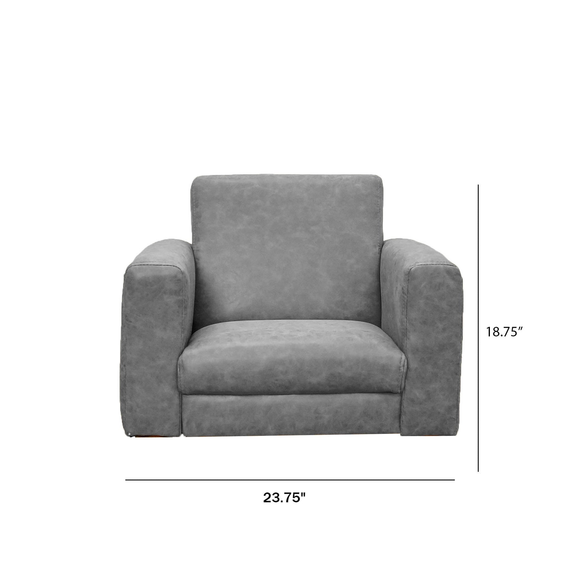 Children's Factory As We Grow Modern Chair and Sofa Set - Distressed Gray (CF805 - 418) - SchoolOutlet