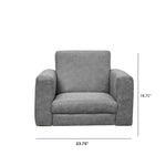 Children's Factory As We Grow Modern Chair and Sofa Set - Distressed Gray (CF805 - 418) - SchoolOutlet