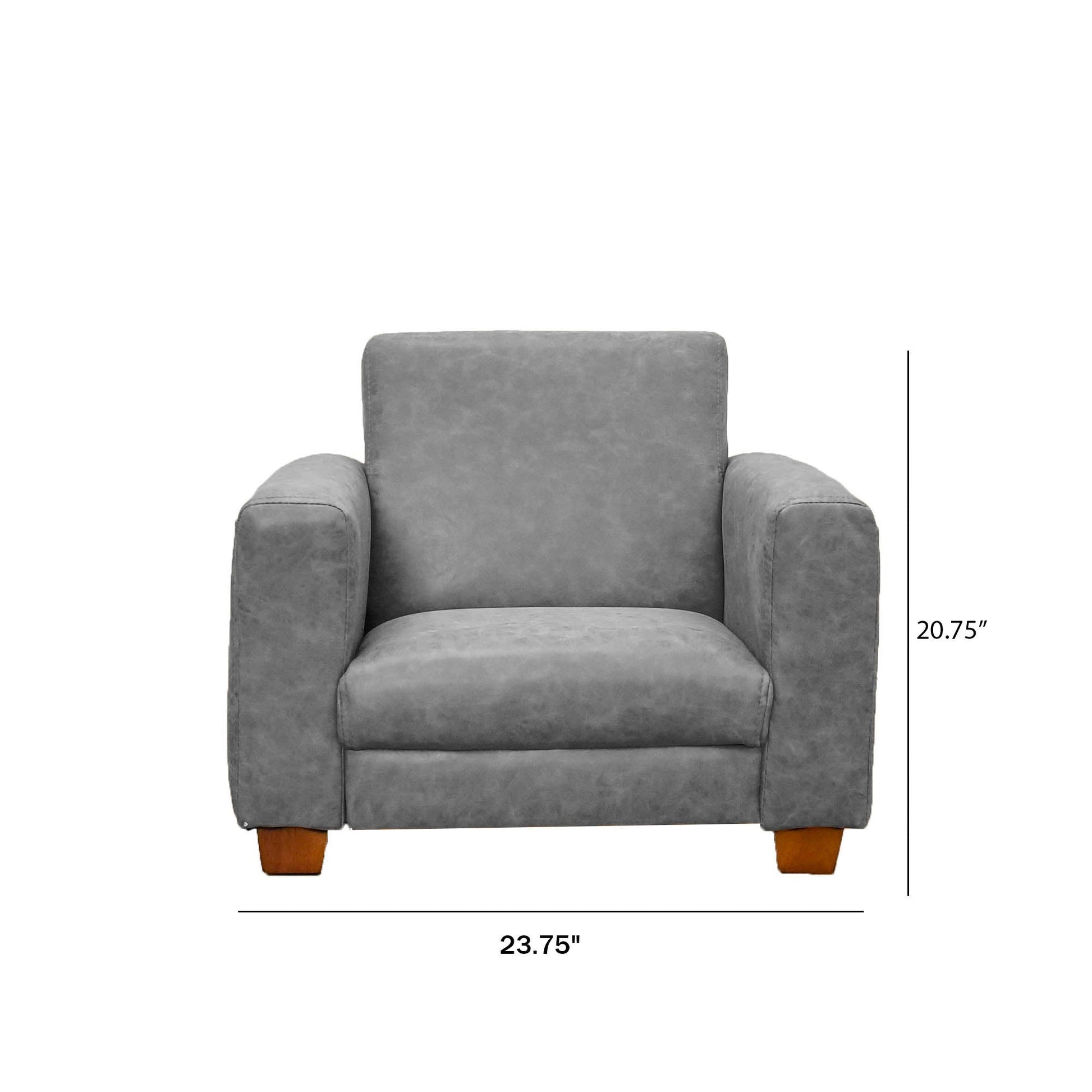 Children's Factory As We Grow Modern Chair and Sofa Set - Distressed Gray (CF805 - 418) - SchoolOutlet