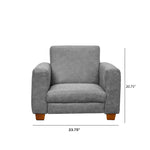 Children's Factory As We Grow Modern Chair and Sofa Set - Distressed Gray (CF805 - 418) - SchoolOutlet