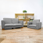 Children's Factory As We Grow Modern Chair and Sofa Set - Distressed Gray (CF805 - 418) - SchoolOutlet