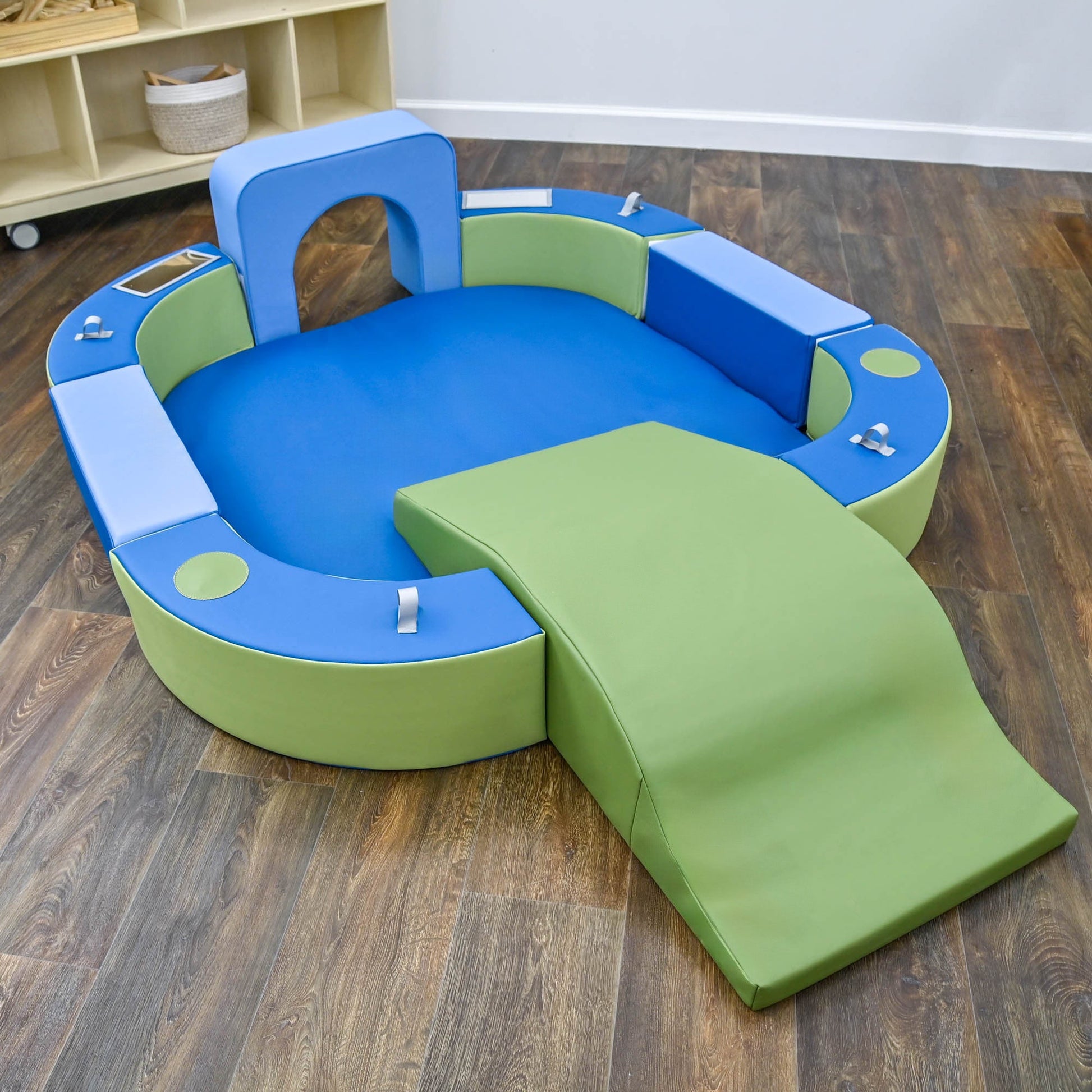 Children's Factory Playring with Tunnel and Slide - Woodland (CF805 - 428) - SchoolOutlet