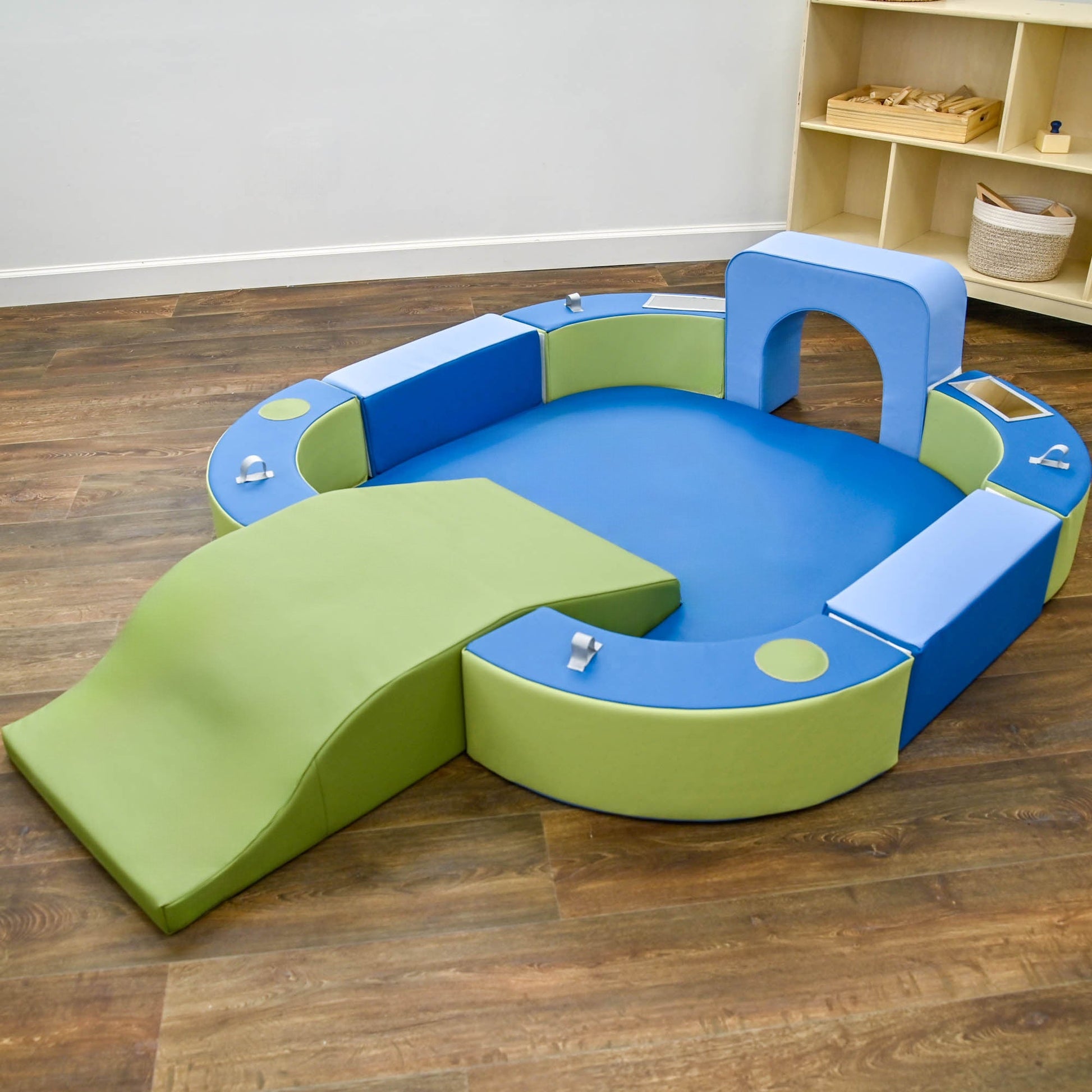 Children's Factory Playring with Tunnel and Slide - Woodland (CF805 - 428) - SchoolOutlet