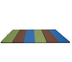 Children's Factory 4' x 6' Folding Gym Mat - Woodland (CF805-438)